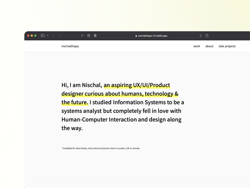 Hero image of second portfolio